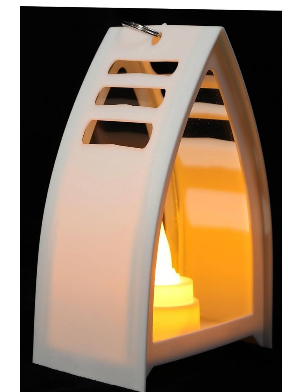 Ev Bahçe Teras Balkon Dekorasyon Vintage Retro Rüzgar Lambası Tipi Dekoratif Alevli Led Mum