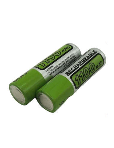 4-Pack AA Battery Charger + 2 x 1100mAh AAA Slim Rechargeable Remote Control Batteries
