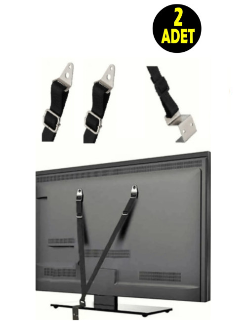 2 PCS Screw-Type Plasma LED LCD TV Television Mounting Bracket Baby Child Earthquake Safety Belt
