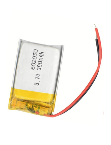 2 x 3.7 Volt Xly 602030 300 Mah Lithium Gum Polymer Battery for MP3, MP4, Smartwatch, Drone