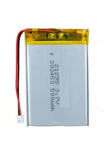 2 ADET 3.7 Volt 21295 303450 500 Mah Batarya Lıtyum Cıklet Polımer Pil Mp3 Akıllı Saat Drone Pili