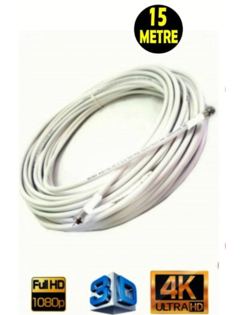 80 Telli 15 METRE Rg6/u4 Full Hd 3d 4k Anten Tv Çanak Uydu Lnb Kablosu ( F Konnektör Takılı Hazır )  toptan şatış fiyatları