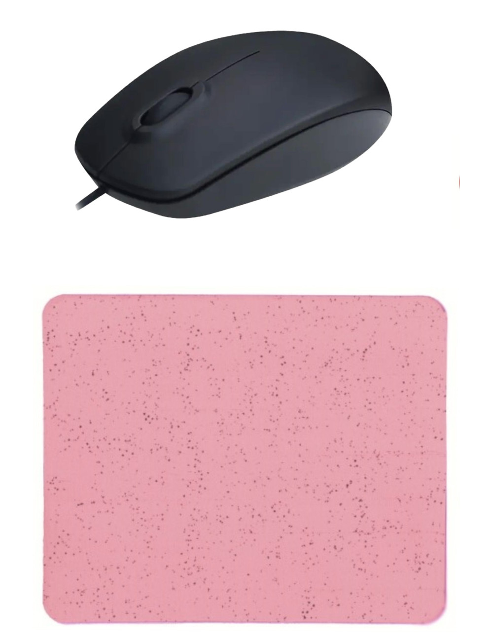 Pembe Mouse Pad +Kablolu Mouse Bilgisayar Faresi Notebook PC Windows XP 7 10 11 Mac Uyumlu Mause