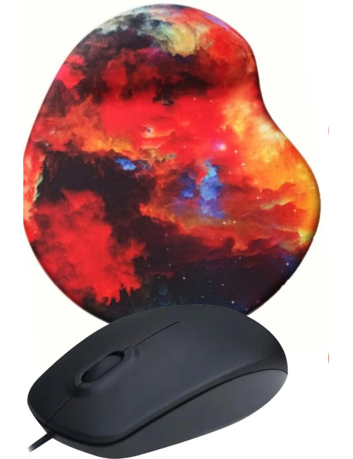 Wrist Rest Mouse Pad + USB Cable Mouse Computer Mouse Notebook PC Windows Mac Compatible Mouse