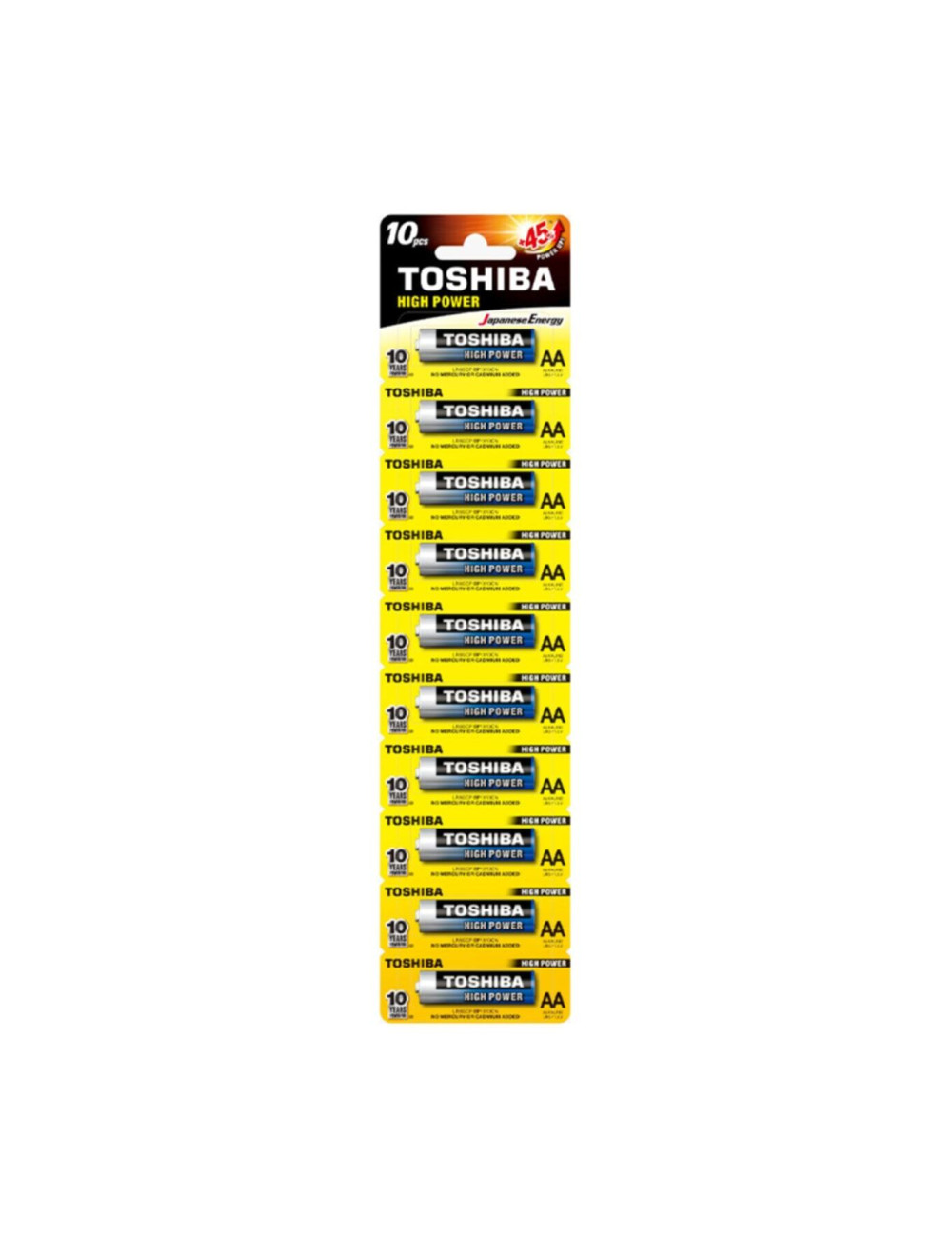 Alkaline AA Batteries for Clocks, Toys, Remotes, and Electronic Devices (Pack of 10)