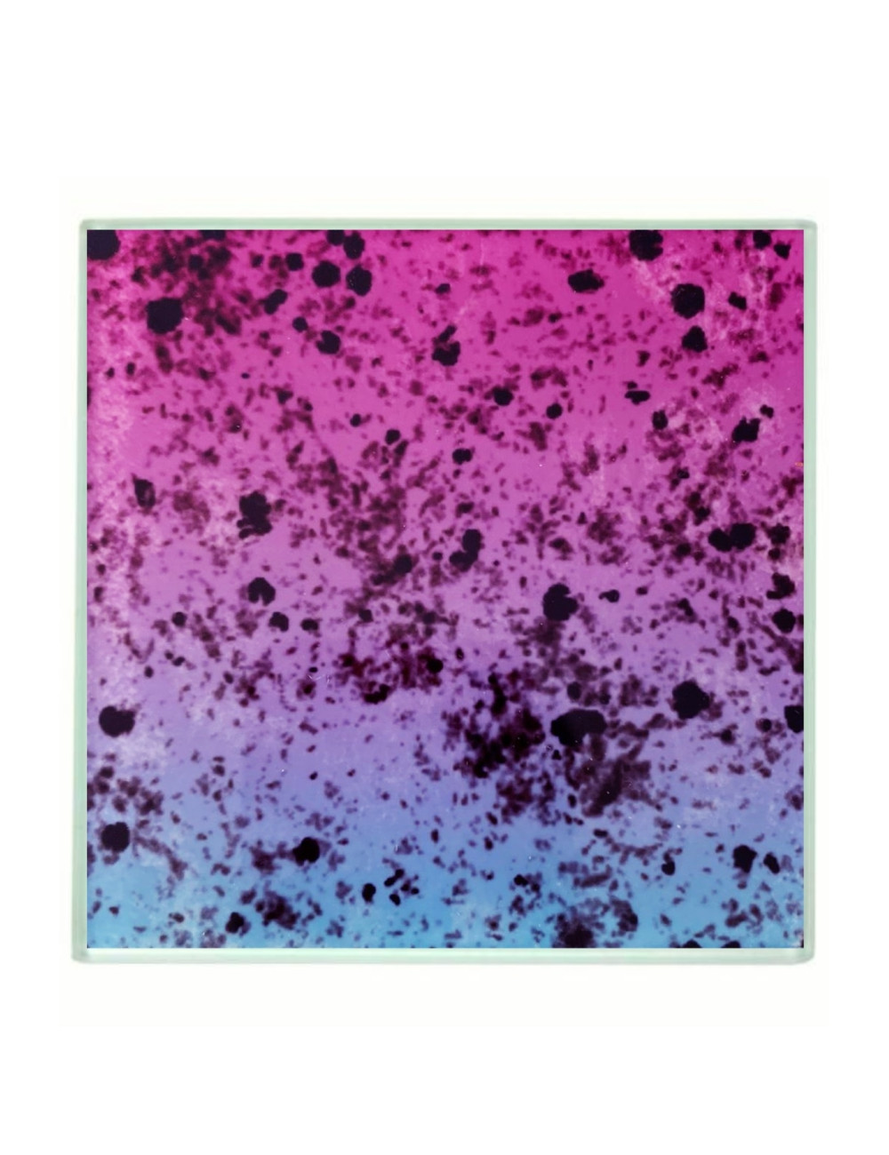 4 Adet Kare Cam Mavi Pembe Türk Kahvesi Fincan Altlığı Çay Kupa Bardak Altlığı - Fincan Kupa Altlık