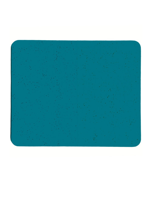 Turquoise Sand Pattern Flat Type Non-Slip Base Optical Computer Notebook Mouse Pad 17.5x21.5cm