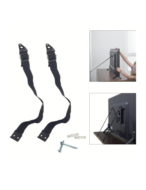 10-80" Inch LCD LED TV Mount, Baby Earthquake Safety Harness + 100ML Screen Cleaning Spray + Cloth + Brush