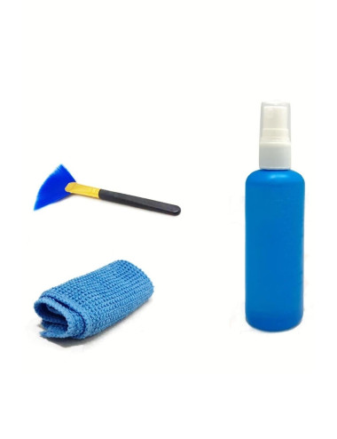 2 x 100ml LCD TV, Computer, Notebook, Tablet, Phone Screen Cleaning Spray + Fiber Cloth + Brush
