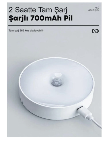 5 ADET Hareket Sensörlü Yapıştırmalı Yatak Odası Tezgah Altı Dolap İçi Aydınlatma Led Gece Lambası