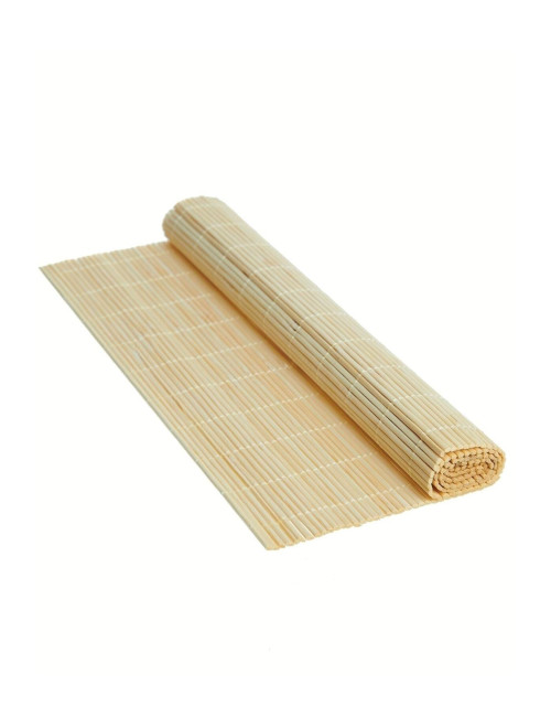 Bambu Dikdörtgen Ahşap Katlanabilir Amerikan Servis Tabak Altlık - Runner Supla 45x30 Cm Tek Adet