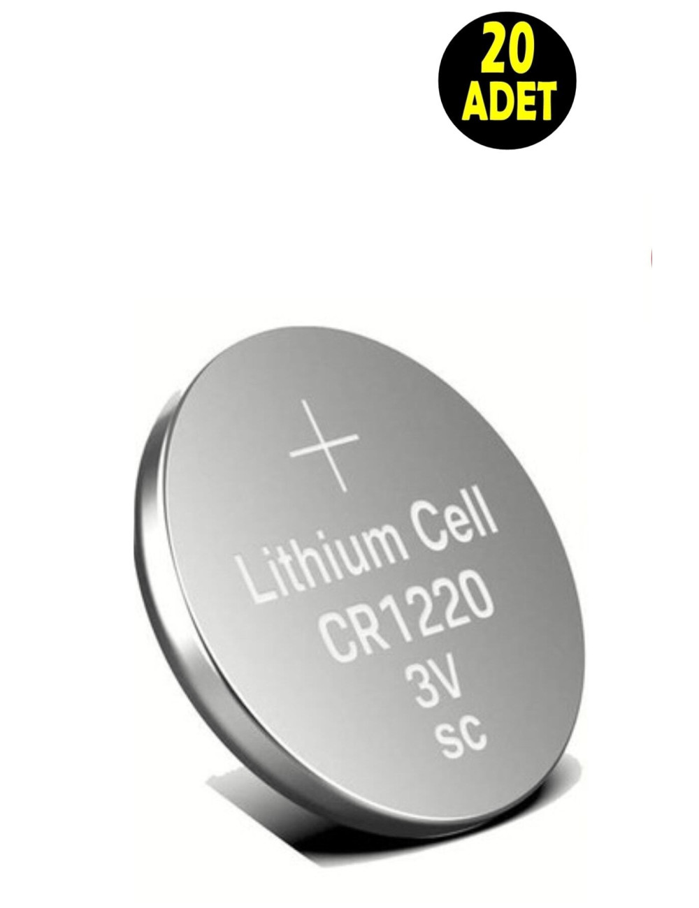 20 قطعة من بطاريات الليثيوم CR1220 ذات زر زر بجهد 3 فولت