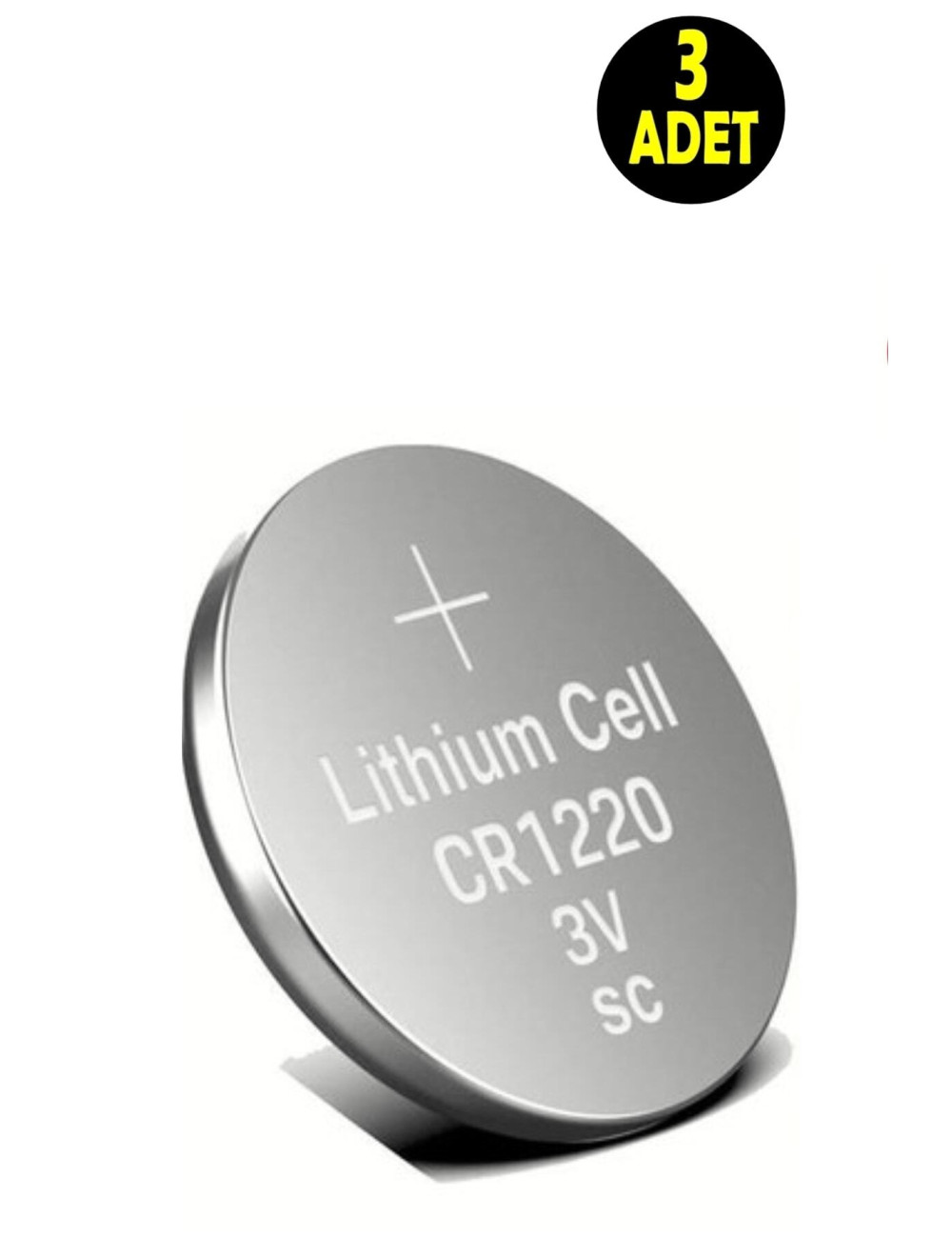 3 x 3 Volt CR1220 Lithium Button Coin Batteries CR 1220