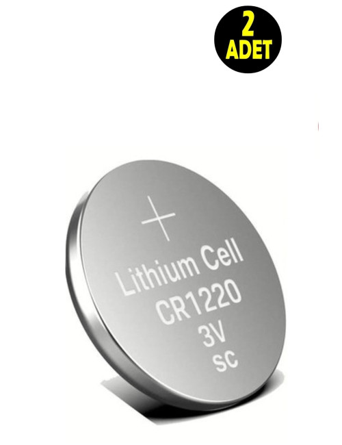 2 x 3 Volt CR1220 Lithium Button Coin Batteries CR 1220