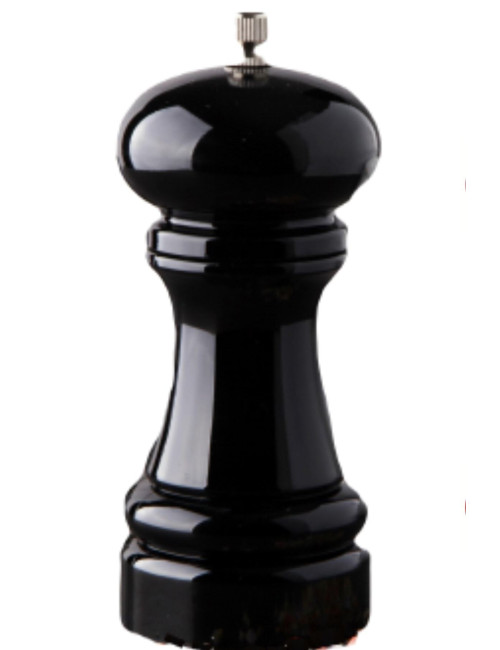 مطحنة توابل من الأكريليك الأسود، ملح وفلفل، 13.5 سم