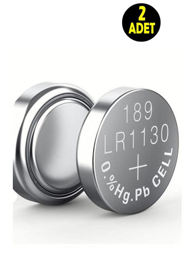 2 x Alkaline 189V 10GA LR54 AG10 SR LR 1130 389 Button Batteries (for Scales, Clocks, and Weighing Machines)