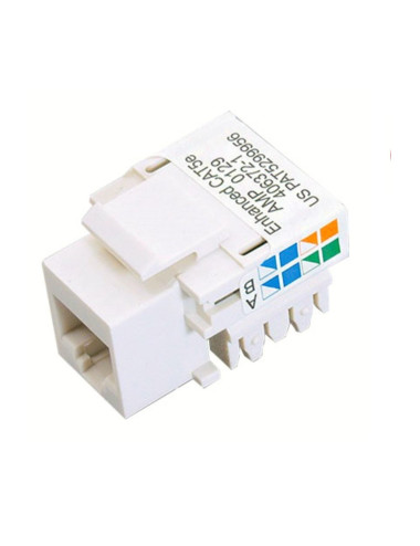 3 × وحدة مقبس كيستون RJ45 هيكل CAT5E 8P8C موصل كيستون RJ45