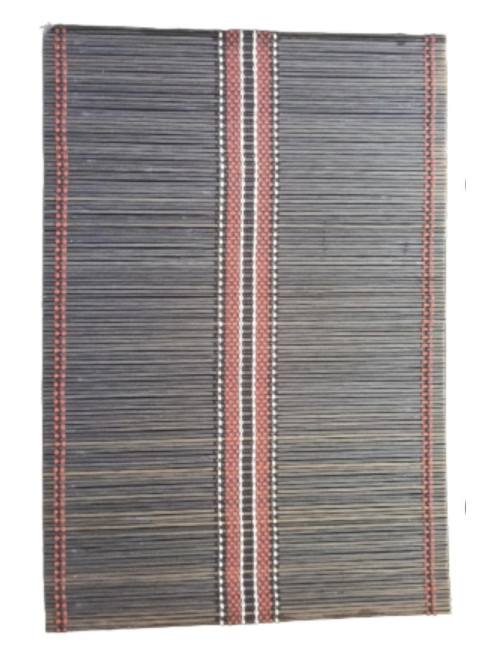 4 Adet Bambu Dikdörtgen Ahşap Katlanabilir Amerikan Servis Tabak Altlık - Runner Supla 45x30 Cm