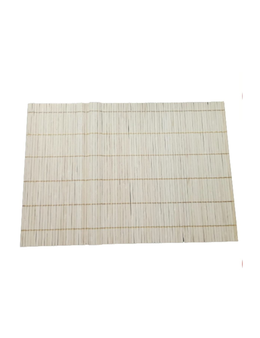 4 Pieces Bamboo Rectangular Wooden Foldable Placemat Runner 45x30 Cm