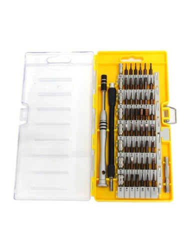 60-Piece Phillips, Flathead, Torque, Allen Key Screwdriver Set for Electronics, Laptop, Phone, and Watch Repair.