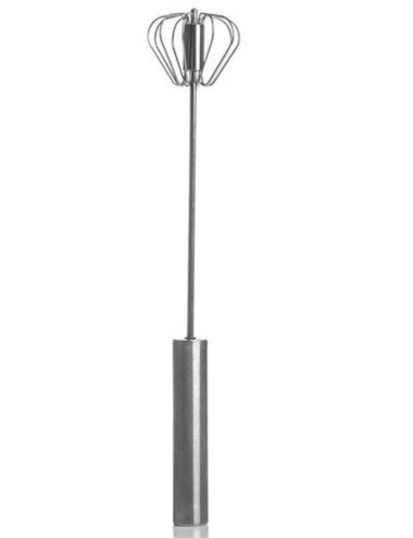 Stainless Steel Push-Pull Egg and Yogurt Whisk, Push-Pull Kitchen Whisk, Hand Mixer, Sauce Mixer