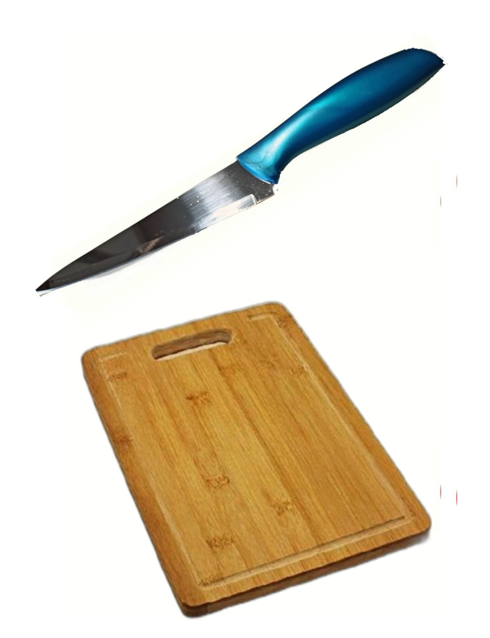 Wooden Meat and Bread Cutting Board, Vegetable and Fruit Chopping Board, and Steak Knife, Kitchen Chef Cutting Knife