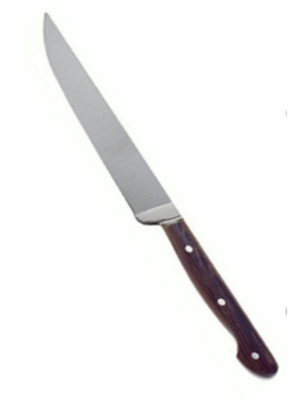 Ahşap Et Ekmek Kesim Tahtası Sebze Meyve Doğrama Tahtası + Steak Kesme Bıçağı Mutfak Bıçağı 20 Cm