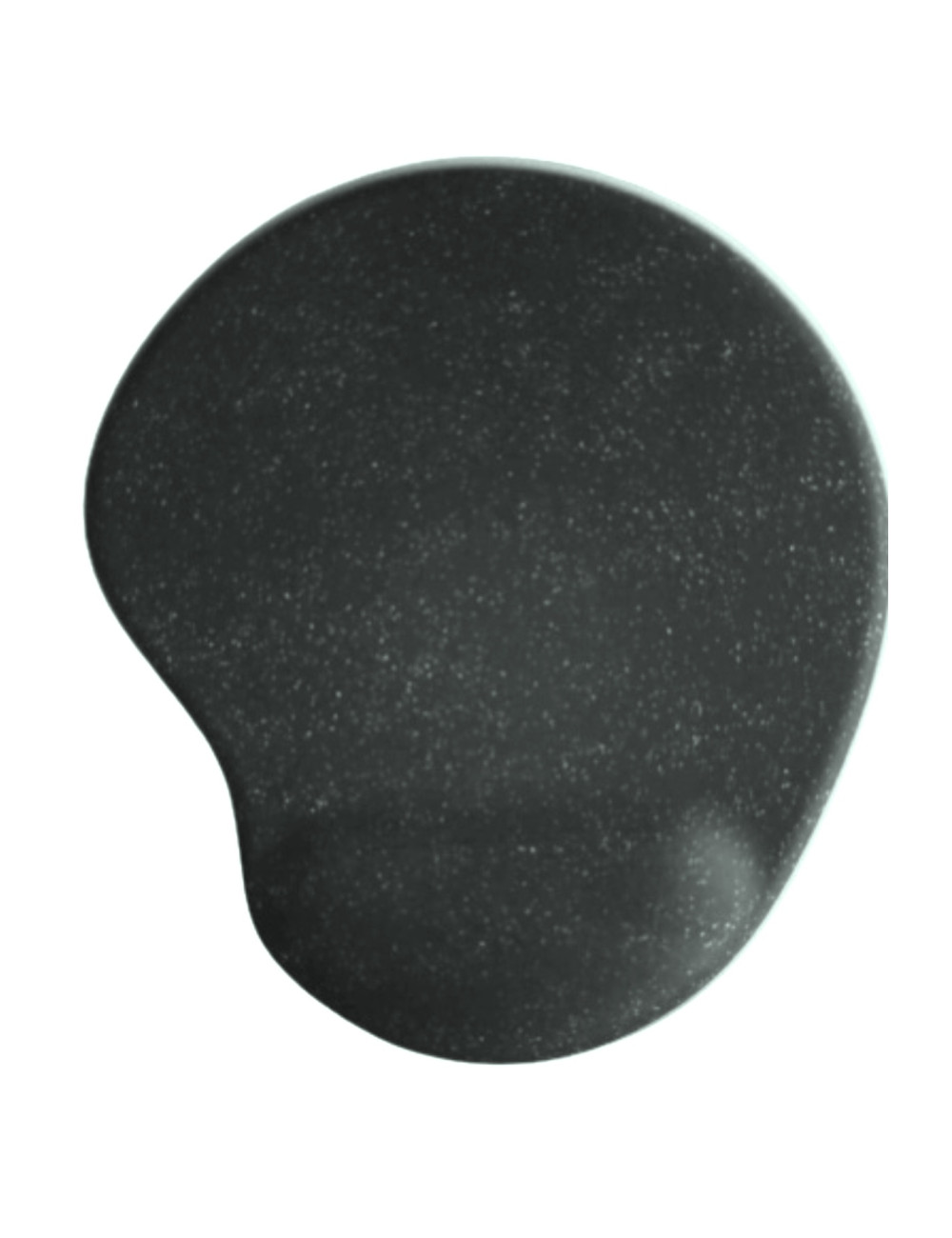Oval Siyah Kum Desen Bilek Destekli Kaymaz Taban Bilgisayar Notebook Mouse Pad - Bileklikli Mauspad