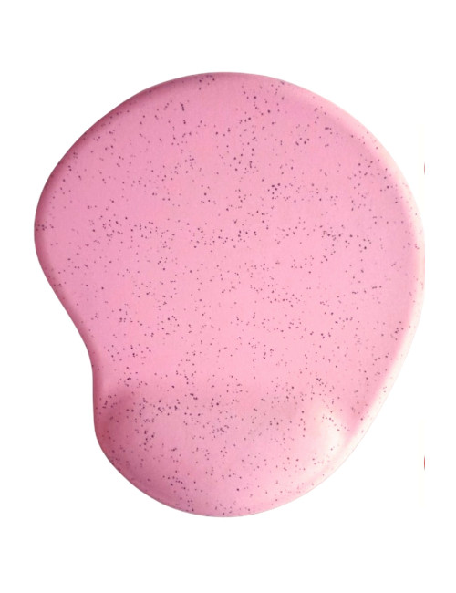 Oval Pembe Kum Desenli Bilek Destekli Kaymaz Taban Bilgisayar Notebook Mouse Pad -bileklikli Maus Ped