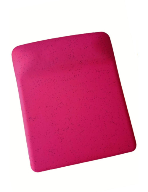 Fuşya Kum Desen Bilek Destekli Kaymaz Taban Bilgisayar Notebook Mouse Pad - Bileklikli Mauspad