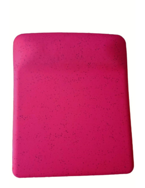 Fuşya Kum Desen Bilek Destekli Kaymaz Taban Bilgisayar Notebook Mouse Pad - Bileklikli Mauspad