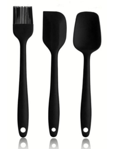 6-Piece Silicone Non-Stick Kitchen Set: Egg Brush, Spoon, Knife, Spatula, and Baking Set