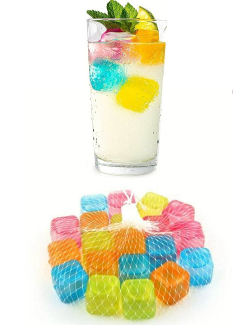 Colorful Ballpoint Pen Plastic Ice Cube Tray (Pack of 12)