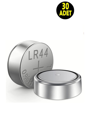 30 قطعة من بطاريات الزر القلوية Ag13 LR44H A76 SR44 357 V13GA (بطارية A76 Ag 13 للموازين والساعات والألعاب)