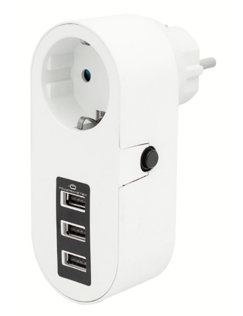 2500w 10a 3 Usb Şarj Girişli Yüsek Akım Yıldırım Şok Korumalı Topraklı Priz 2500 Joule  toptan şatış fiyatları
