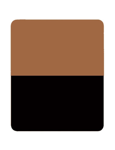 Earth Tone Black Flat Type Non-Slip Base Optical Computer Notebook Mouse Pad 17.5x21.5cm