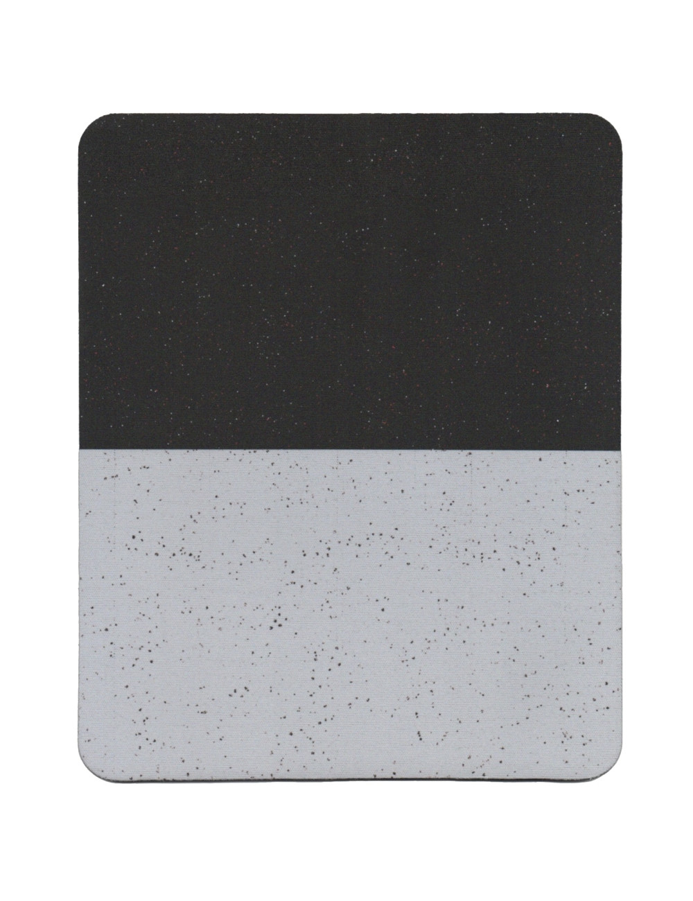 لوحة ماوس للكمبيوتر المحمول، بنمط رملي رمادي وأسود، قاعدة مانعة للانزلاق، مقاس 17.5 × 21.5 سم