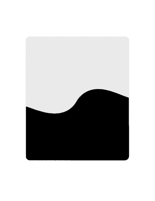Black and White Wavy Pattern Non-Slip Optical Computer Notebook Mouse Pad 17.5x21.5cm Wholesale Prices