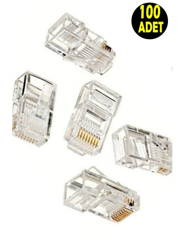 كماشة تجعيد كابلات بيانات الهاتف RJ45 Cat5 Cat6 + جهاز اختبار + 100 قطعة من موصلات RJ45 + أداة تعرية الكابلات