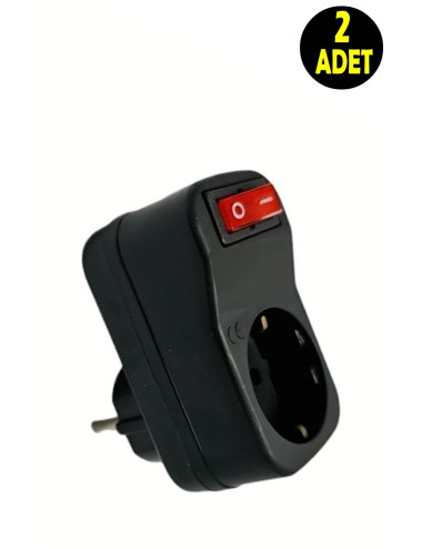 2 Switched 3500W 16A 150 Joule LED High Current Lightning Shock Protected Grounded Sockets