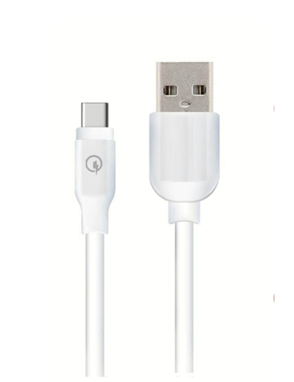 Beyaz 2 Amper 125 Cm Type C Android Cep Telefonu Hızlı Şarj Data Kablosu