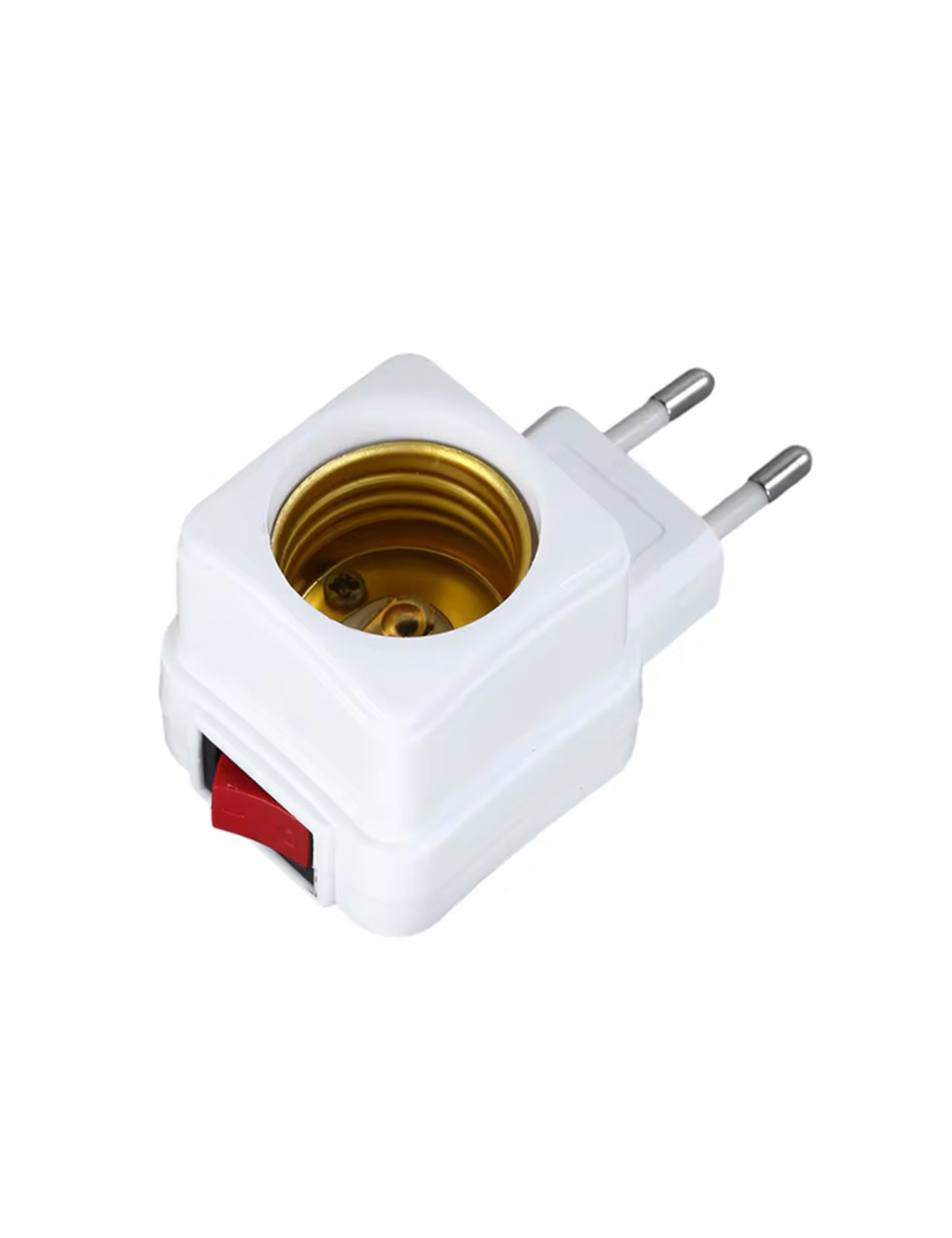 Açma Kapama Anahtarlı Duy Fişli + 1w Tasarruflu Renkli E27 Led Gece Lambası Beyaz Işık