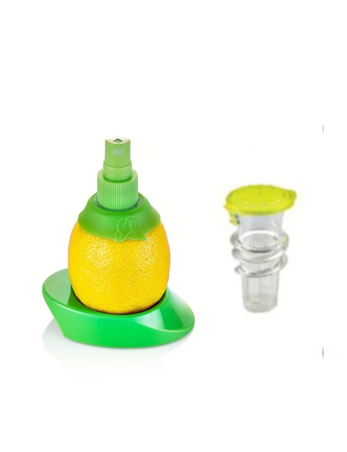 3-Pot Lemon Juicer/Pour Spray Attachment (Lemon, Orange, Grapefruit Citrus Juicer)