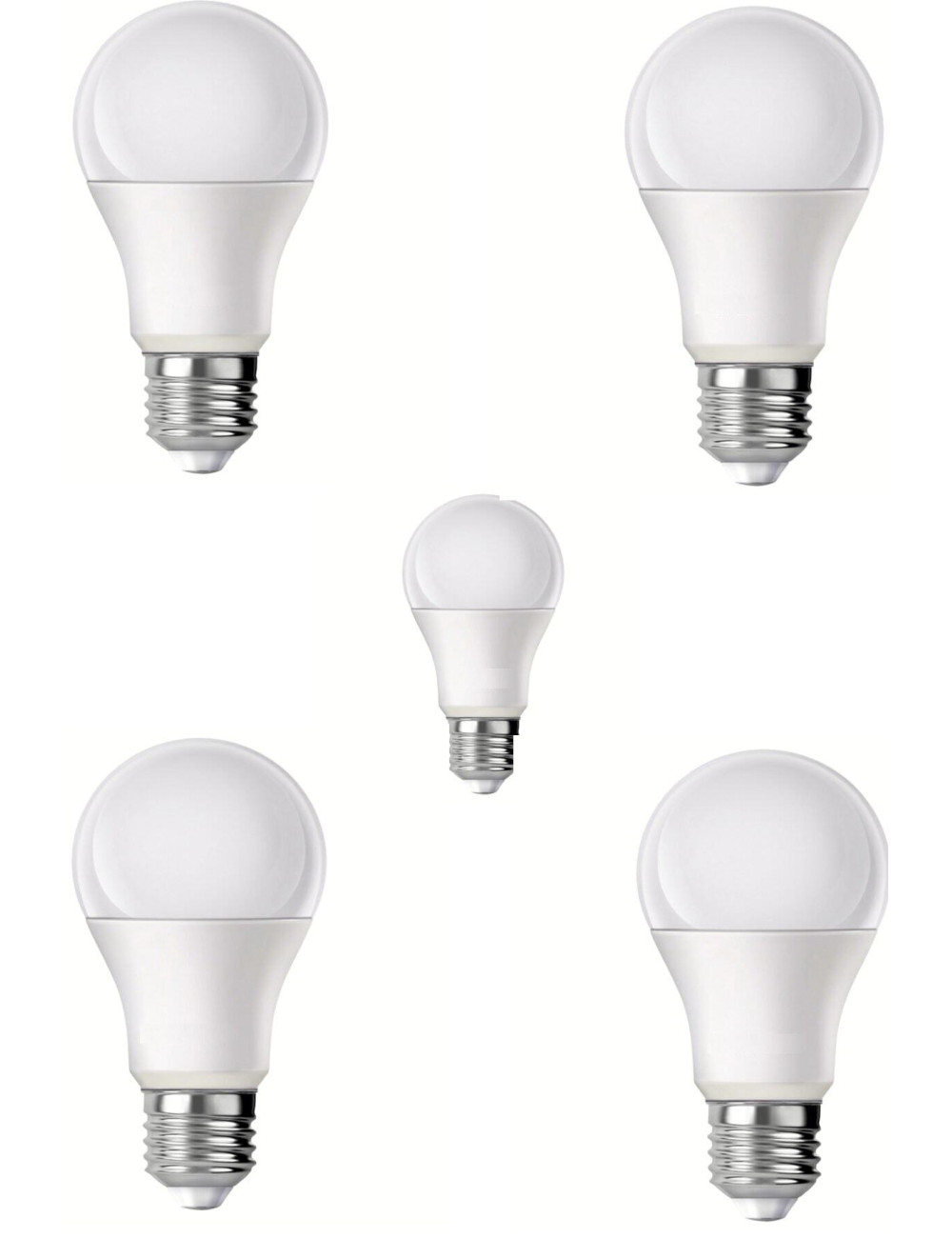 5 x 12 Watt 850 Lumen Energy Saving LED Bulbs - 12W Daylight 32000K LED Lamp