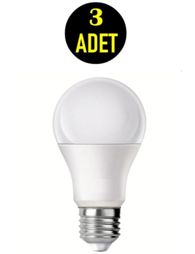 3 مصابيح LED موفرة للطاقة، 8 واط × 850 لومن - مصباح LED أبيض 8 واط 6500 كلفن