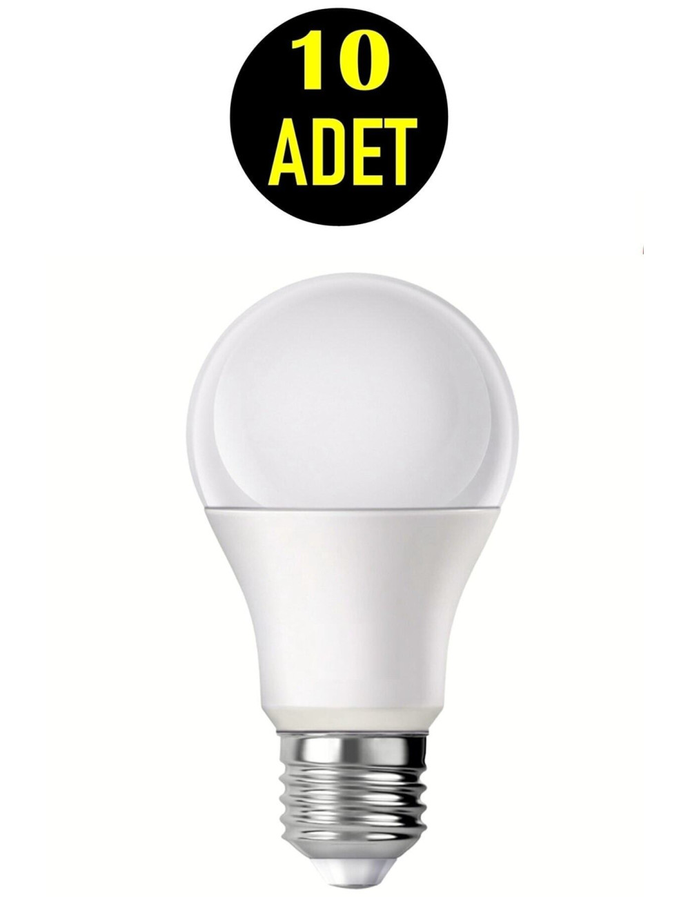 10 Pieces 8 Watt 850 Lumen Energy Saving LED Bulbs - 8w White Light 6500k LED Lamp