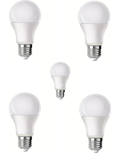 10 مصابيح LED موفرة للطاقة بقدرة 15 واط وشدة إضاءة 1050 لومن - مصباح LED أبيض 6500 كلفن