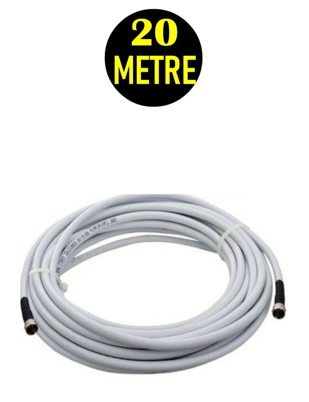 20 Metre Uydu Kablosu İkili Çıkış Çanak Uydu 4k Full Hd 3d Lnb F Konnektör 2 Li Twin Lnb