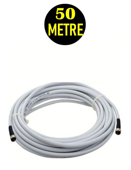 50 Metre Uydu Kablosu Dörtlü Çıkış Çanak Uydu 4k Full Hd 3d Lnb F Konnektör 4 Lü Quad Lnb