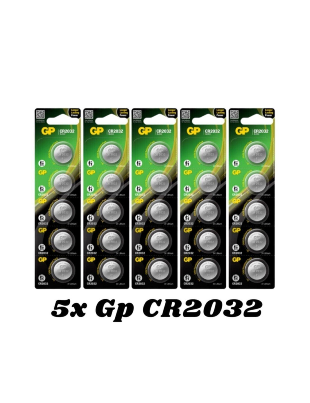 Gp Cr 2032 3v Button Battery 25's